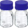 Reagent Glass Bottle Screw Cap Graduated Clear