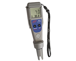 Waterproof pH-TEMP Pocket Tester with replaceable electrode