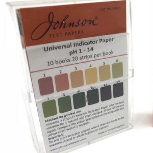 Universal Indicator Paper pH 1 – 14 (book) 10 books of 20 strips