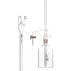 Automatic Zero Burette, 50ml - Class A, ASTM - Glass, with PTFE Key Stopcock - Borosilicate Glass